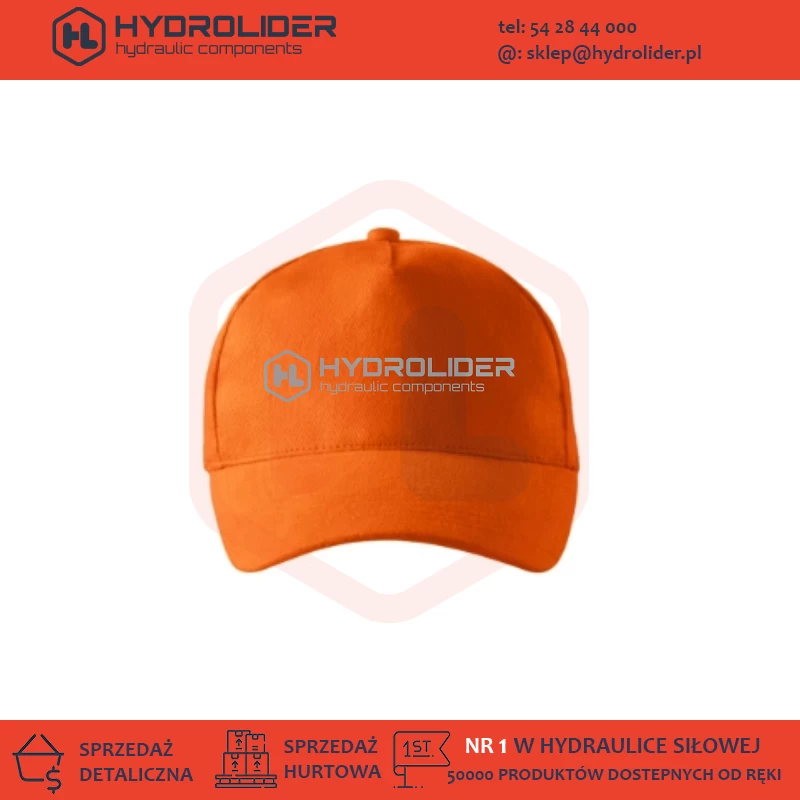 Czapka z daszkiem 100% bawełna z logo Hydrolider