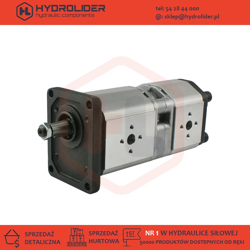 Pompa hydrauliczna GR2/2 16/14 cm3/obr (1500 obr/min  24/21 l/min)