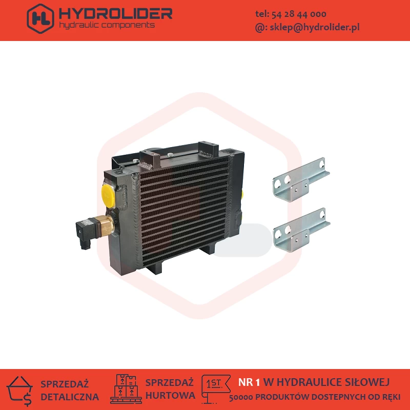 Chłodnica oleju hydraulicznego ST50 powietrzna z wentylatorem 24V i termostatem